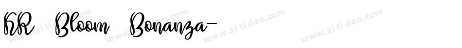 KR Bloom Bonanza字体转换